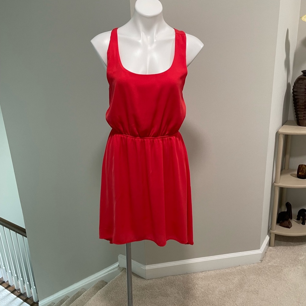 Orange Hi-Low Dress